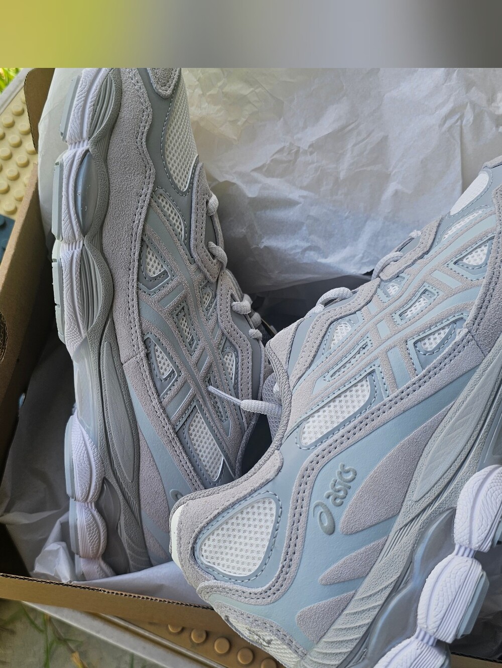 Size 11 - ASICS Gel NYC Cream Cloud Grey - Picture 1 of 8